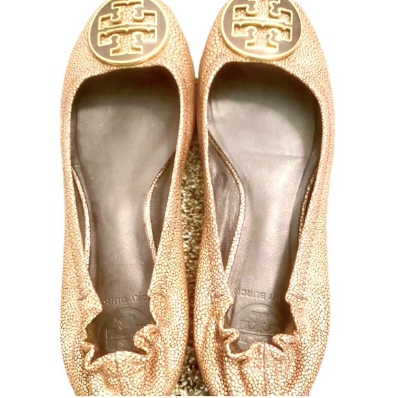 Tory Burch Minnie Travel Leather Ballet Flats - Picture 1 of 4